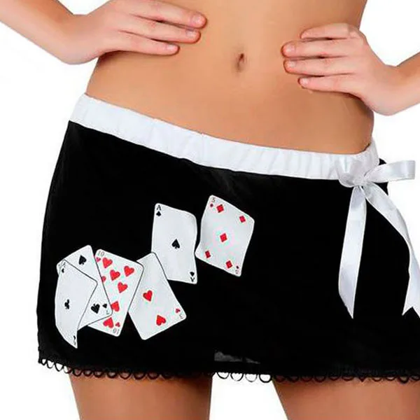 Юбка Poker игральные карты черный