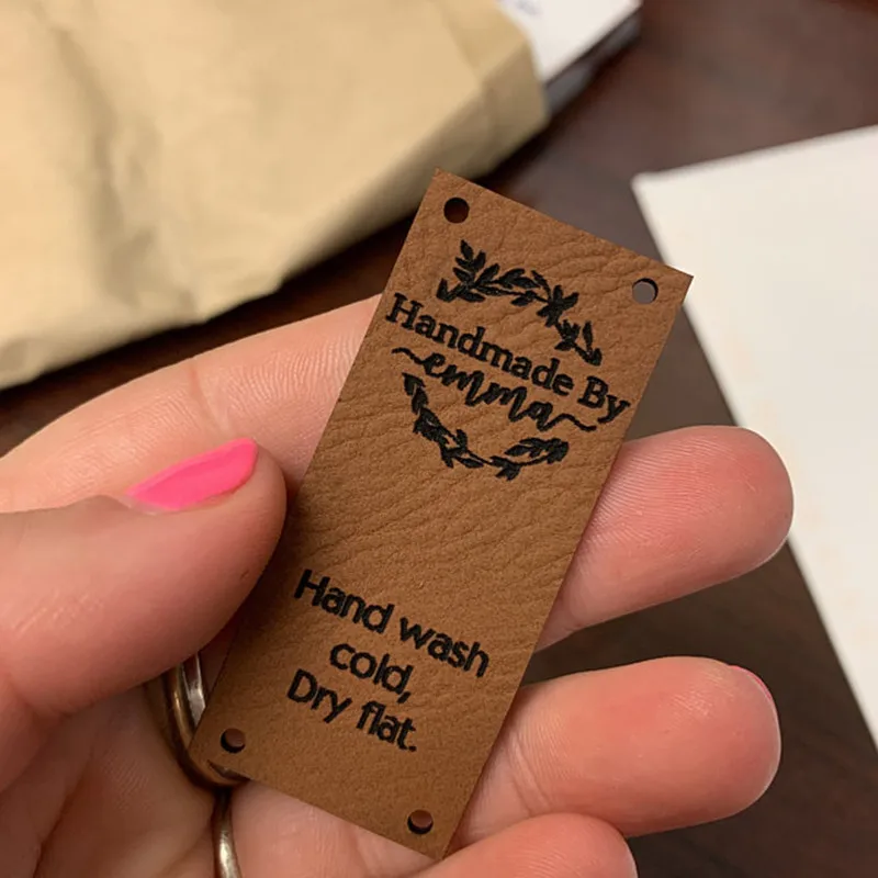 Personalised Handmade Tags Crochet, Tags for Handmade Items, Faux Leather  Tags, Labels for Handmade Items,Product Tags for Party - AliExpress