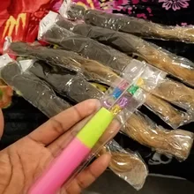 Mirras Mirror-extensiones de cabello trenzas fáciles de trenzar, conjunto de cabello trenzado con textura Yaki Afro Jumbo, con agua caliente