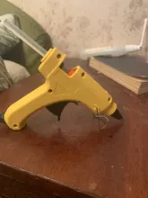 NEWACALOX 20 W UE/EE.UU. Plug Hot Melt Pegamento Pistola con 20 unids 7mm barra de Pegamento Industrial Mini Pistolas de Termo Gluegun Calor Temperatura herramienta