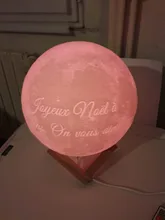 Moon-Lamp Night-Light Gift Custom Girlfriend Photo/text Rechargeable Dropship Kids Personalized