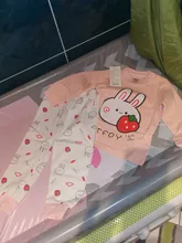 Conjunto de pijama de manga larga y sartenes para niños de 0 a 4 años, ropa de dormir de algodón con dibujos animados, 2 piezas