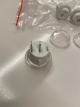 1pc negro rojo blanco/redondo basculante interruptor de palanca 6A/250VAC 10A 125VAC de tapa del interruptor con botón de plástico 2PIN