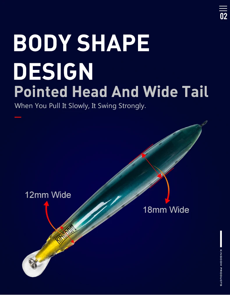 Kingdom Jerkbait искусственная Рыбная приманка вобблер жесткие приманки 120 мм 23 г/130 мм 30 г Гольян кренкбейт морская рыболовная приманка на окуня