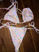 Conjunto de microbikini de estilo vendaje para mujer, traje de baño unicolor de dos piezas, ropa de playa Sexy, n. ° t3g, 2021