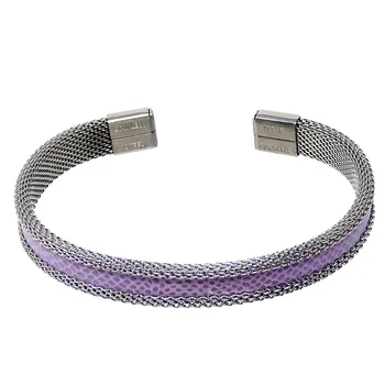 

Bracelet stainless steel band mauve [AB9445]