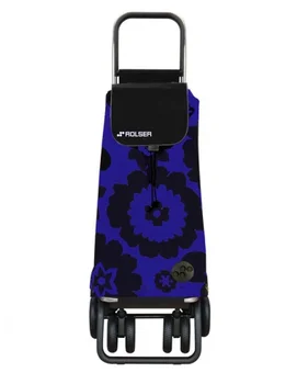 

Shopping Trolley Rolser Pack Flor 4 Wheels 2 Swivelling Foldable