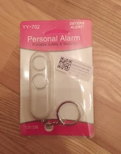 LLavero de seguridad Personal de 130dB para mujer, dispositivo de autodefensa, con altavoces duales, alarma de Panic, colgante de bolsa portátil