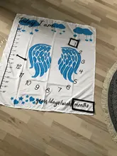 KLV-Manta para fotos de bebé recién nacido, accesorio de fotografía, calendario de ala de tela impresa, accesorios de fotos, 1 ud.