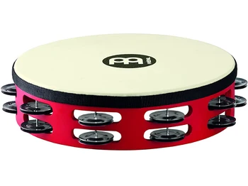

Tah2bk-r-tf touring tambourine 10 ", with plastic, 2 rows of bells, red, Meinl