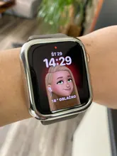 URVOI-funda para Apple Watch series 4 5 6, cubierta de marco de plástico duro brillante galvanoplastia para iWatch slim fit Ultra-funda fina