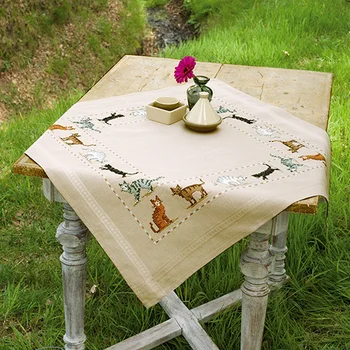 

Pn-0148520 vervaco 'multi-colored koty' tablecloth 80*80 cm