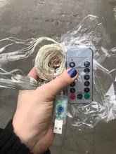 LED Garland Curtains Usb-Power-Fairy-Lights Christmas-Decoration Living-Control Remote