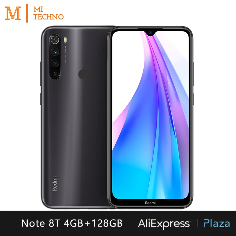  Xiaomi Redmi Note 8T Smartphone(4GB RAM 128GB ROM NFC Free mobile phone new cheap android batería40
