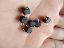 Mouse-Button Wired Micro-Switch Yellow Wireless-Mouse 10pcs 6--6--7.3mm