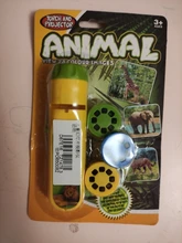 Balleenshiny-rompecabezas de interacción para padres e hijos, juguete luminoso para Educación Temprana, lámpara de proyector de Tobogán, Animal, dinosaurio