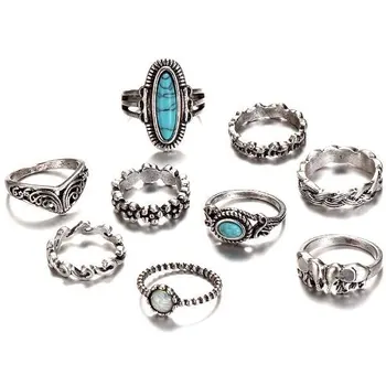 

Angemiel Turquoise Stone Joint Ring
