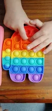 Juego sensorial de burbujas para niños y adultos, juguete antiestrés para aliviar el estrés