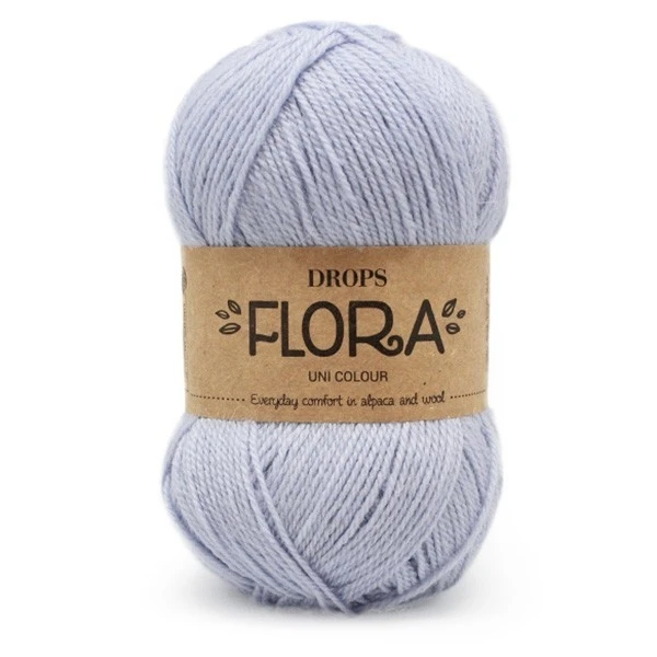 14 Ice blue/ледяной Пряжа DROPS «Flora» - Цвет: 14 Ice blue/ледяной