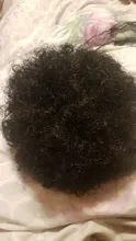 DIFEI Puff Afro rizado moño Peluca de cola de caballo de Afro corto rizado cola de caballo en el Clip moño de pelo sintético piezas de cabello
