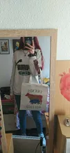 Bolso de compras con estampado de dibujos animados para chicas, bolsa de mano con estampado Hipster de amigos, no comida, Vegano, informal, a la moda