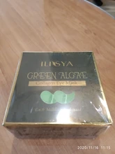 Ilisya-mascarilla de colágeno para ojos, alga verde, parches de ojos para ojeras, almohadilla de ojo hidratante, antiarrugas, nutritiva, 60 unidades