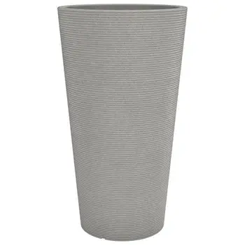 

SCHEURICH Coneo High 243 flower pot plastic rotomolded-39x70 cm-gray granite mole