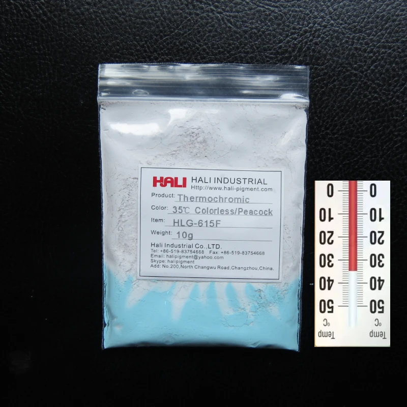 Colorless to colored thermochromic pigment heat sensitive pigment thermochromic powder active temperature 35C 1lot=10g