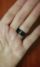 Anillo de acero inoxidable negro para hombre y mujer, joyería con abalorio, 2017