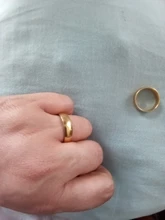 Anillo de compromiso dorado de lujo para pareja, joyería fina de estilo Simple a la moda, regalo de aniversario para hombre y mujer
