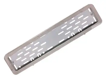 

License plate frame stainless steel metal. Adapter Sat., rounded corners (T)