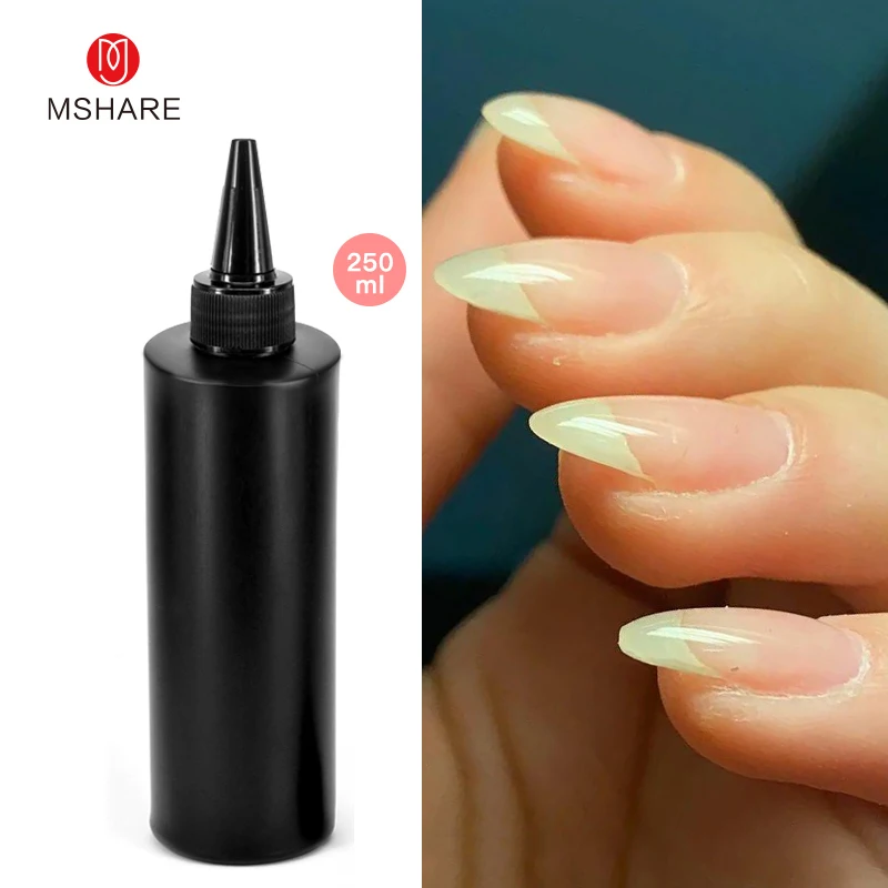 MSHARE Base Coat UV Nail Polish Soak Off 250g Large Volume nail gel nail polish gel polish base and top coat