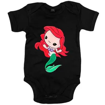 

Baby bodysuit Chibi Kawaii Ariel Little Mermaid spoof