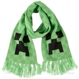 

Scarf knitted Minecraft Creeper scarf,