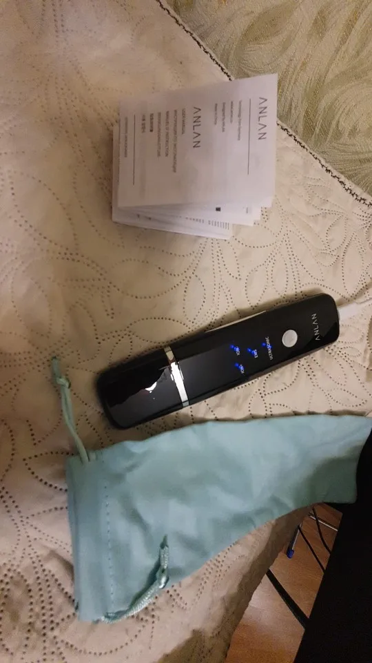 Отзыв о товаре ANLAN Ультразвуковой скрабер скруббер, ионная лопатка для чистки лица, пилинг, лифтинг для лица, удаление угрей, терапия красным светом для удаления черных точек blackhead remover узи чистка ультразвуковая чистка лица от пользователя A***a