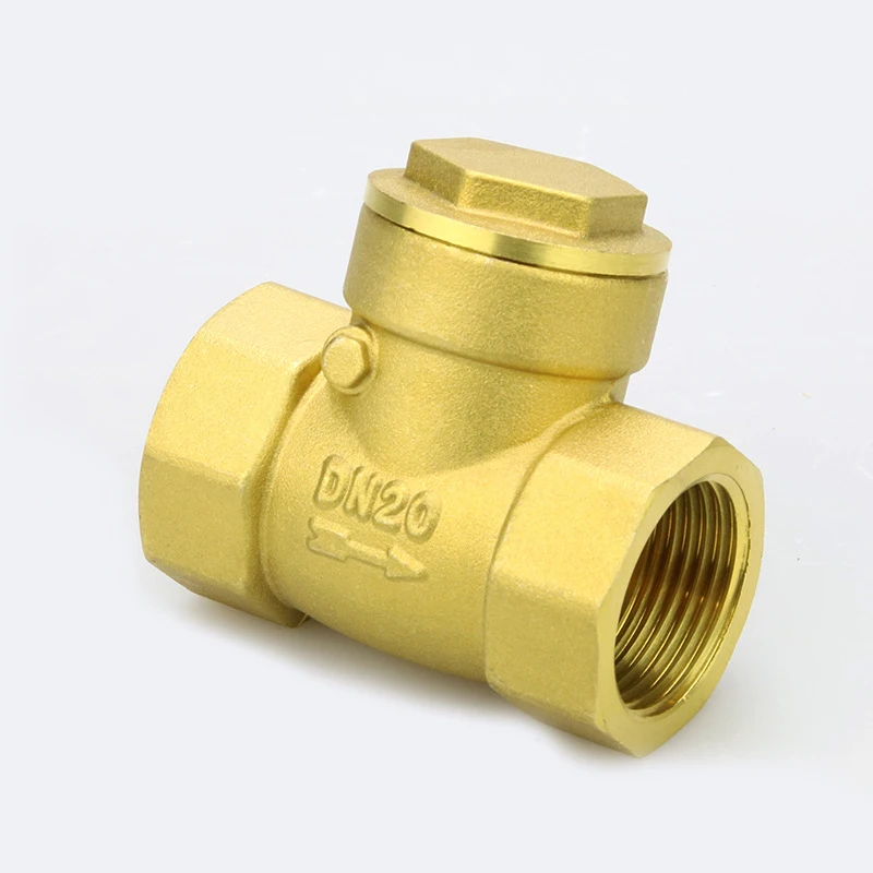 

1/2" 3/4" 1" 2" Horizontal Brass Wire Mouth Non-return Valve Brass Female Thread Check Valve