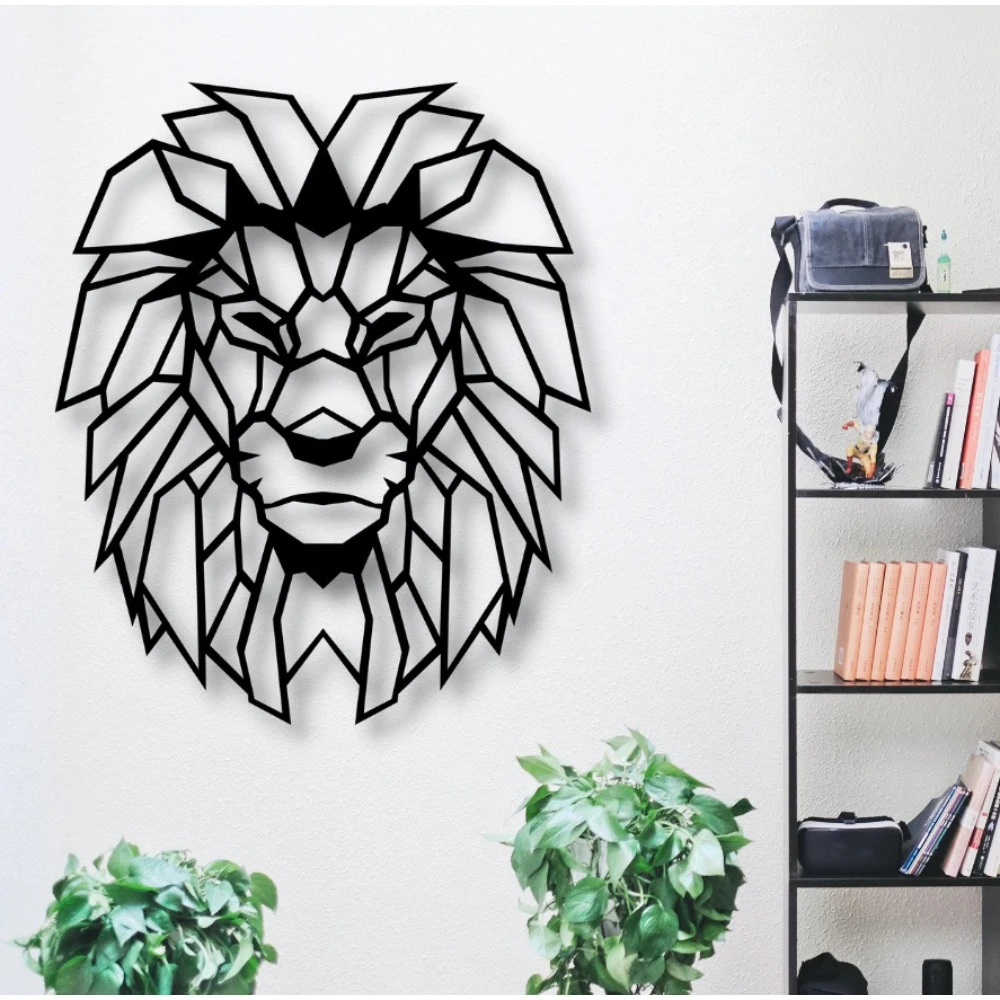 壁アート装飾木製背景自然動物ホームオフィスライオンブラックモダン砂漠新しい3dクリエイティブでスタイリッシュなリビングルームの寝室 絵画 書道 Aliexpress