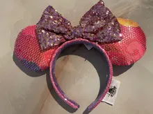 COSTUME Headband Bows EARS Space Plush Cosplay Big-Sequin Adult/kids Disney