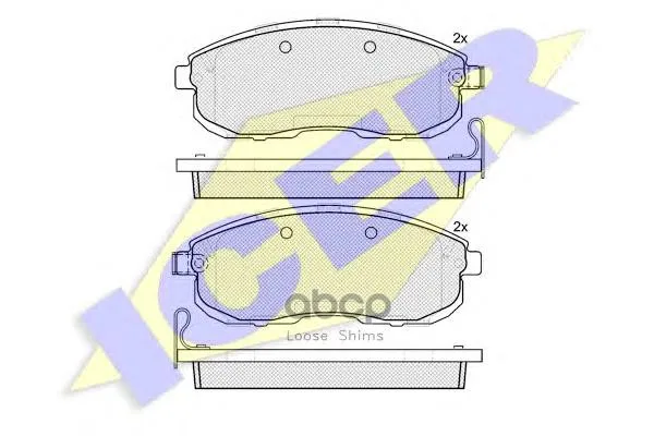 181882_колодки Дисковые Передние! Suzuki Sx4 1.6i Vvt/1.9ddis 06 Icer 181882 Icer арт. 181882