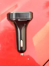 Transmisor FM LED con Bluetooth 5,0 para coche, kit de reproductor de música MP3, USB Dual, cargador 3.1A 1A, 2 puertos USB, para iphone, para coche, disco U/TF