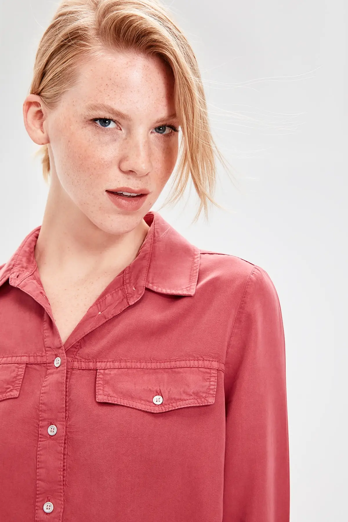 Trendyol Tencel джинсовые рубашки