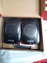 Timbre inalámbrico CACAZI 60 Chime 110DB 300M a prueba de agua remoto EU AU UK US Plug Smart Door Bell Battery 1 botón 1 2 3 receptor