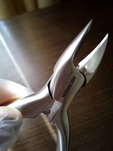 MR.GREEN-cortauñas superafilada de acero inoxidable, alta calidad, para cutículas, uñas postizas, pedicura