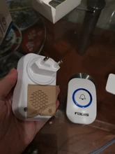 Timbre de puerta inalámbrico FUERS M557, 433Mhz, para hogar, bienvenida, 150M de largo, 32 canciones