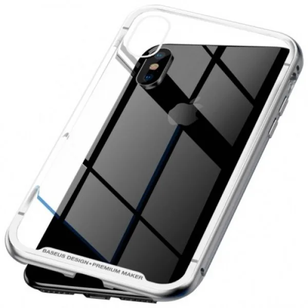 Чехол Baseus magnetite hardware Case For iP XS Max 6.5inch WIAPIPH65-CS0S(Серебристый
