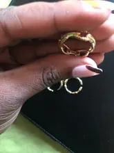 Plata de Ley 925 Plata torcida Croissants anillos para los hombres y las mujeres minimalista grueso Anillos geométricos joyería Vintage