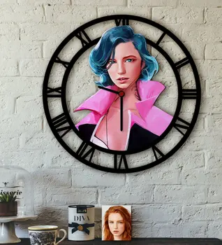 

Personalized Women 'S Abstract Caricature Of Wood Wall Saati-26