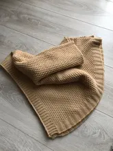 Manta tejida para bebé, ropa envolvente de cama supersuave para niños pequeños, colcha de cama, sofá, cochecito, cesta