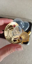 Chupete y chupete para bebé con 26 letras, sin BPA, de silicona, pezón infantil, dorado, ostentoso, Dummy Soother