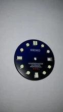 Esfera de reloj azul de 28,5mm, accesorios para reloj 7S26 0020 SKX007, novedad